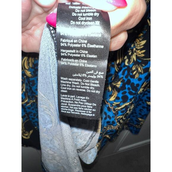 NWT Avenue Studio Women's Geometric Print Blouse Size 30 Multicolor - Picture 8 of 9